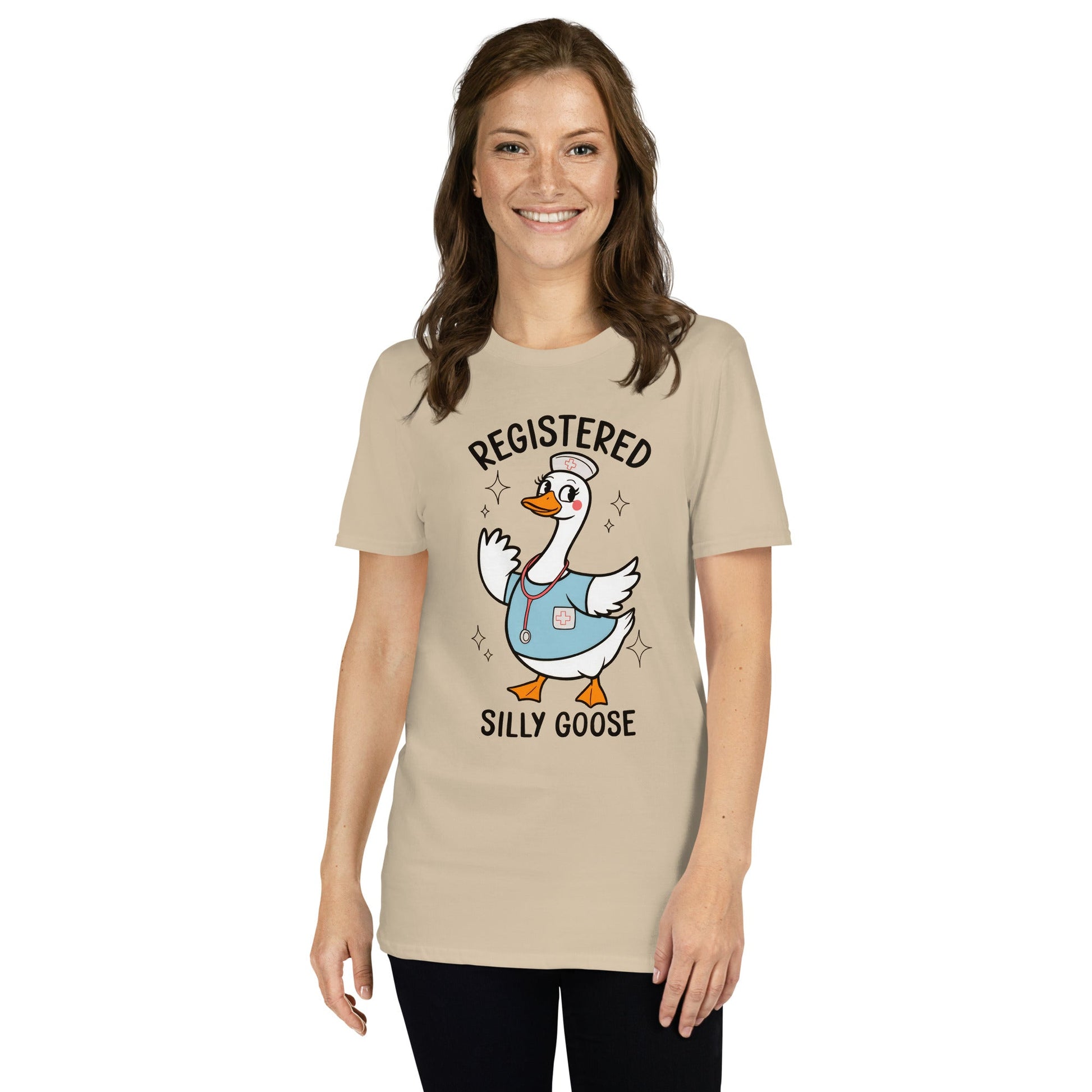 Registered Silly Goose T-Shirt - Sand - T-Shirts Online