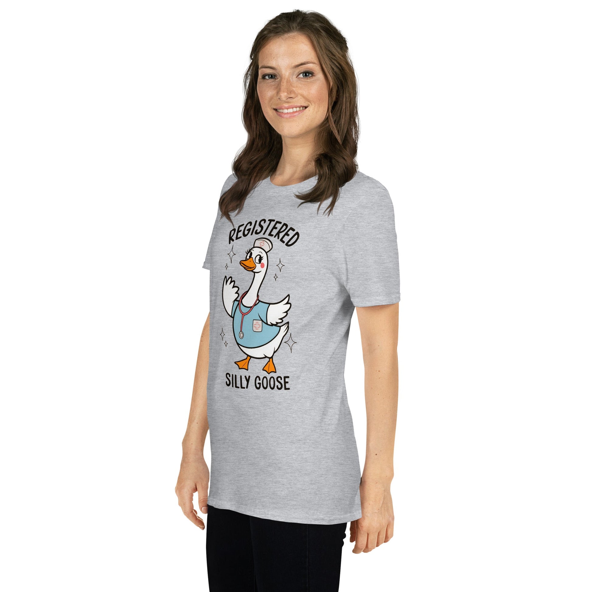 Registered Silly Goose T-Shirt - Sport Grey - T-Shirts Online