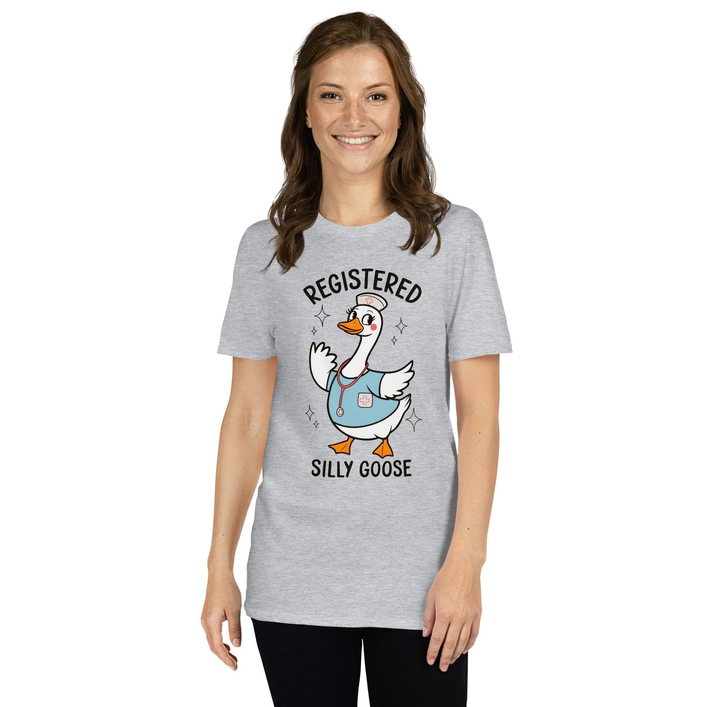 Registered Silly Goose T-Shirt - Sport Grey - T-Shirts Online