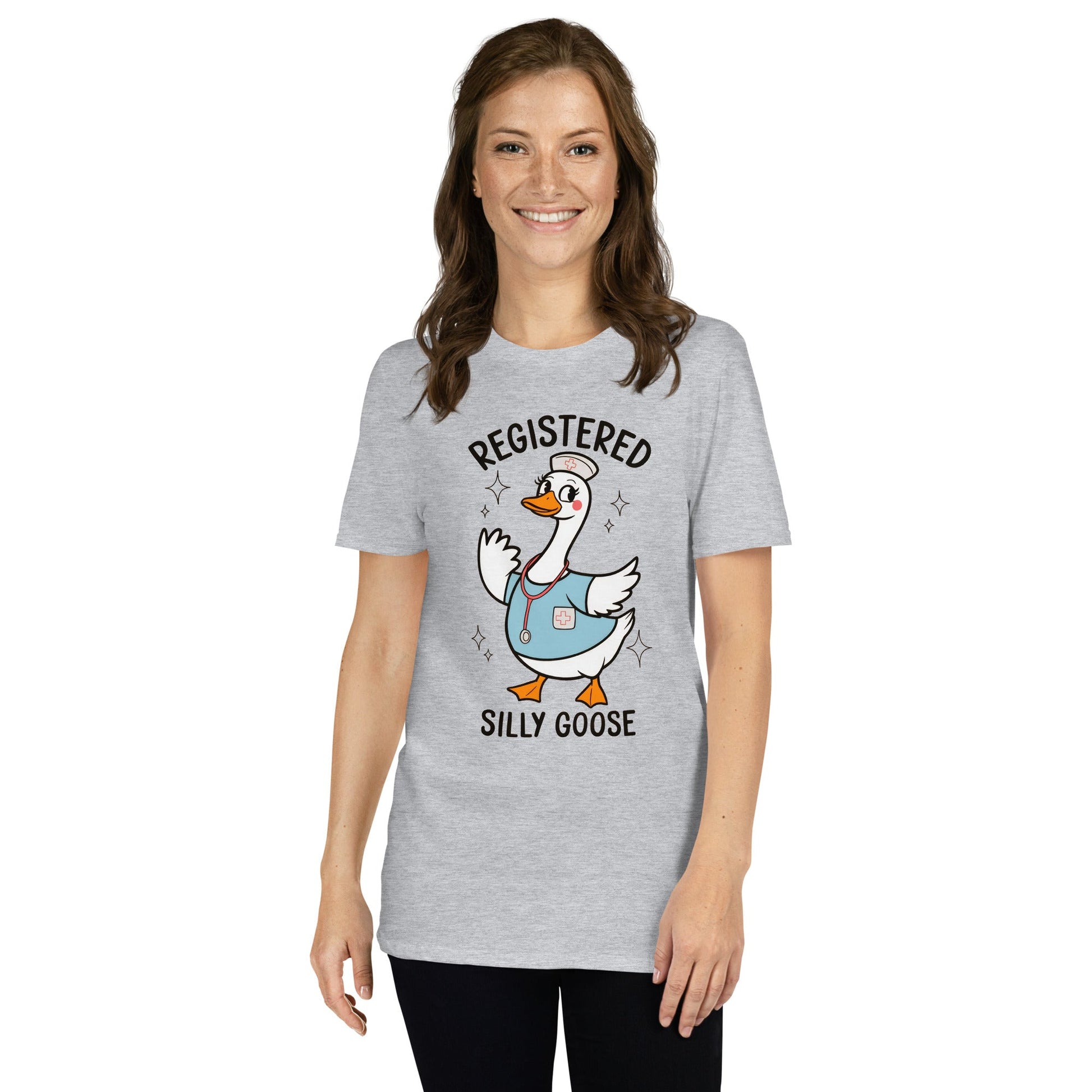 Registered Silly Goose T-Shirt - Sport Grey - T-Shirts Online