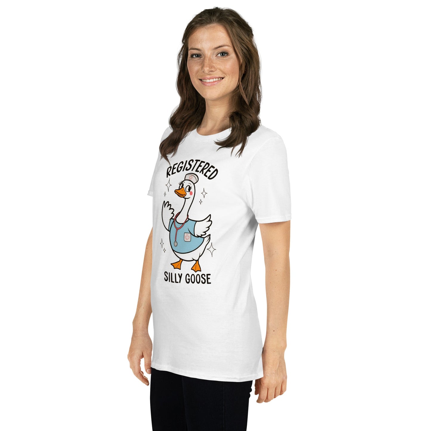 Registered Silly Goose T-Shirt - White - T-Shirts Online