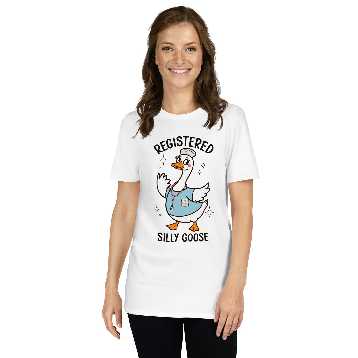 Registered Silly Goose T-Shirt - White - T-Shirts Online