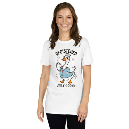 Registered Silly Goose T-Shirt - White - T-Shirts Online