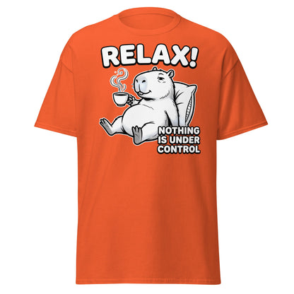 Relax Nothing Is Under Control Capybara - Orange - T-Shirts Online