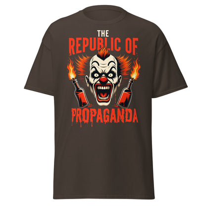Republic of Propaganda Clown T-Shirt | Gritty Edgy Tee - Dark Chocolate - T-Shirts Online
