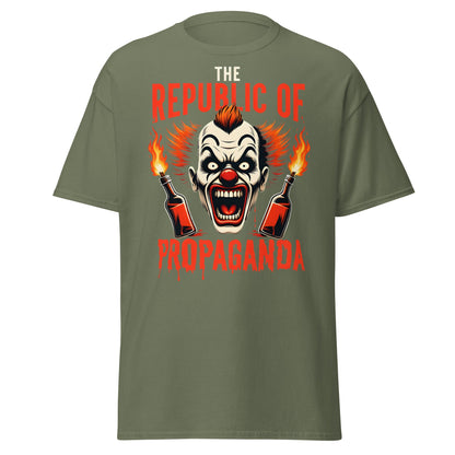 Republic of Propaganda Clown T-Shirt | Gritty Edgy Tee - Military Green - T-Shirts Online