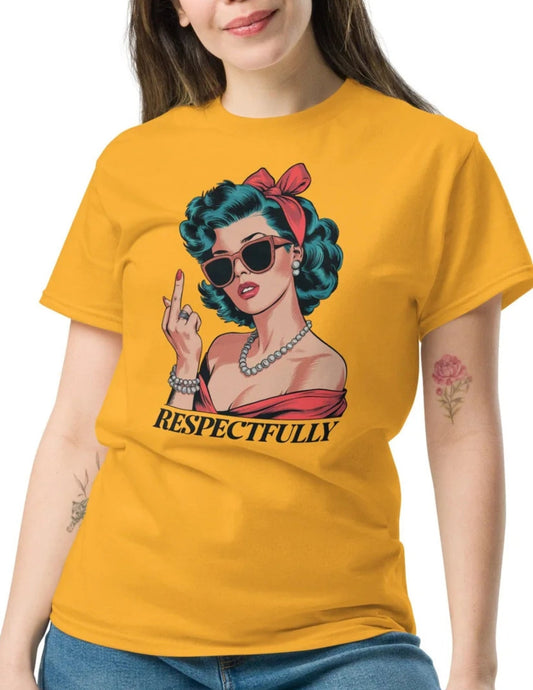 Respectfully | Adult T-Shirt - Royal - T-Shirts Online
