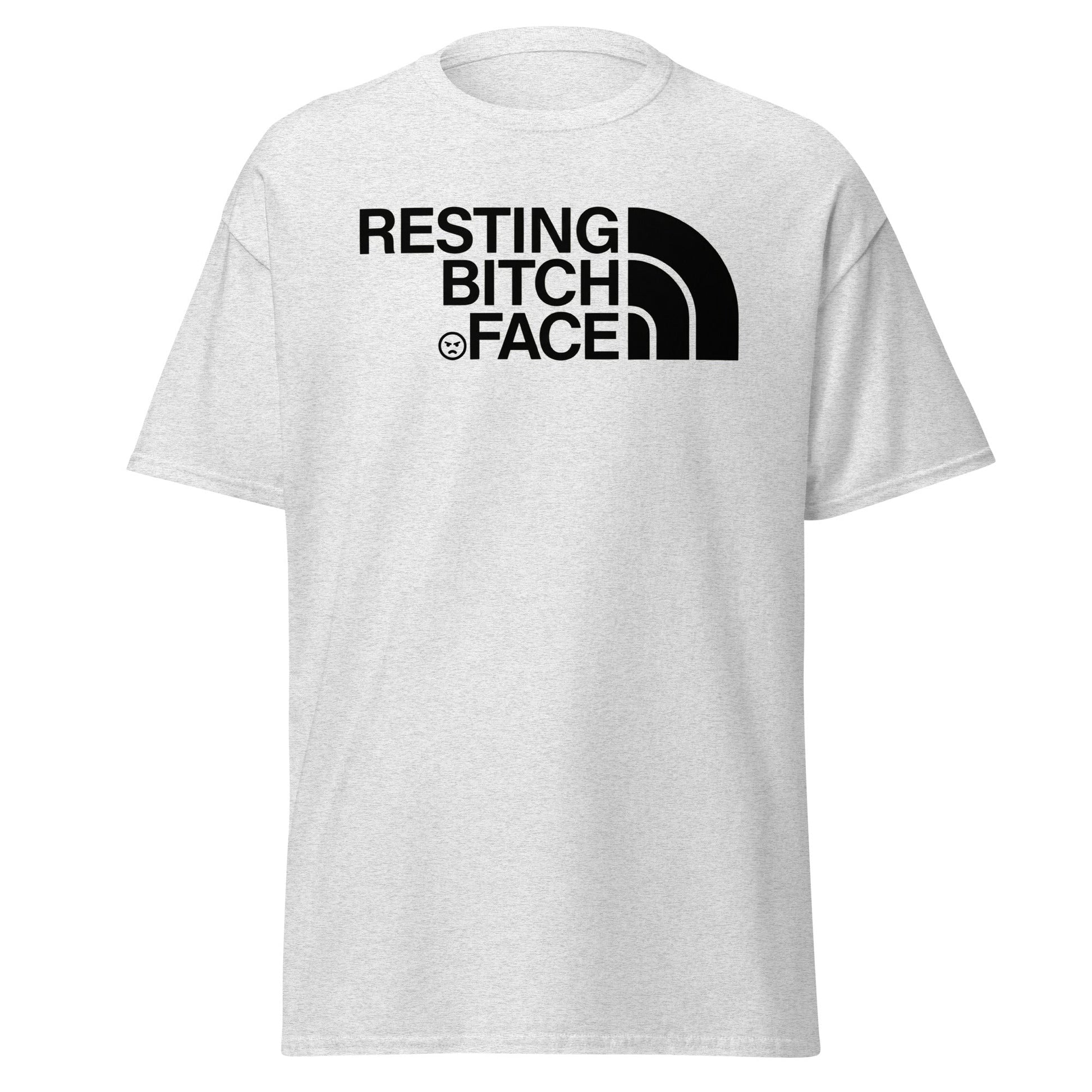 Resting Bitch Face Parody T-Shirt - Ash - T-Shirts Online