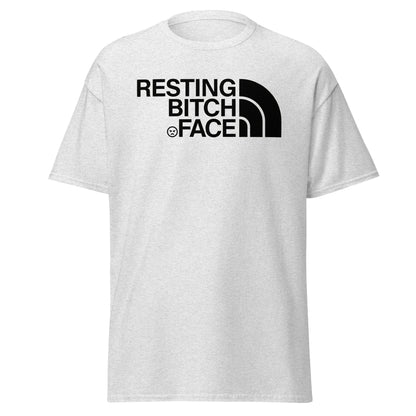 Resting Bitch Face Parody T-Shirt - Ash - T-Shirts Online