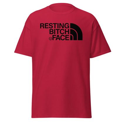 Resting Bitch Face Parody T-Shirt - Cardinal - T-Shirts Online