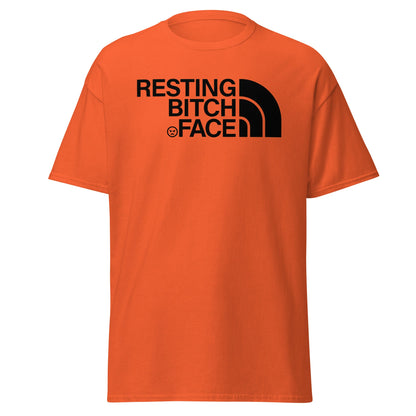 Resting Bitch Face Parody T-Shirt - Orange - T-Shirts Online