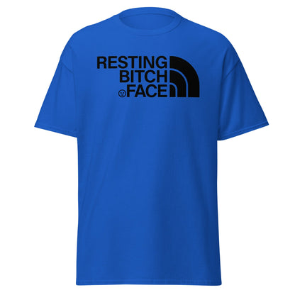 Resting Bitch Face Parody T-Shirt - Royal - T-Shirts Online