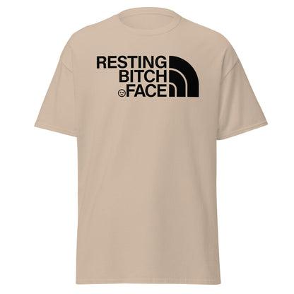 Resting Bitch Face Parody T-Shirt - Sand - T-Shirts Online