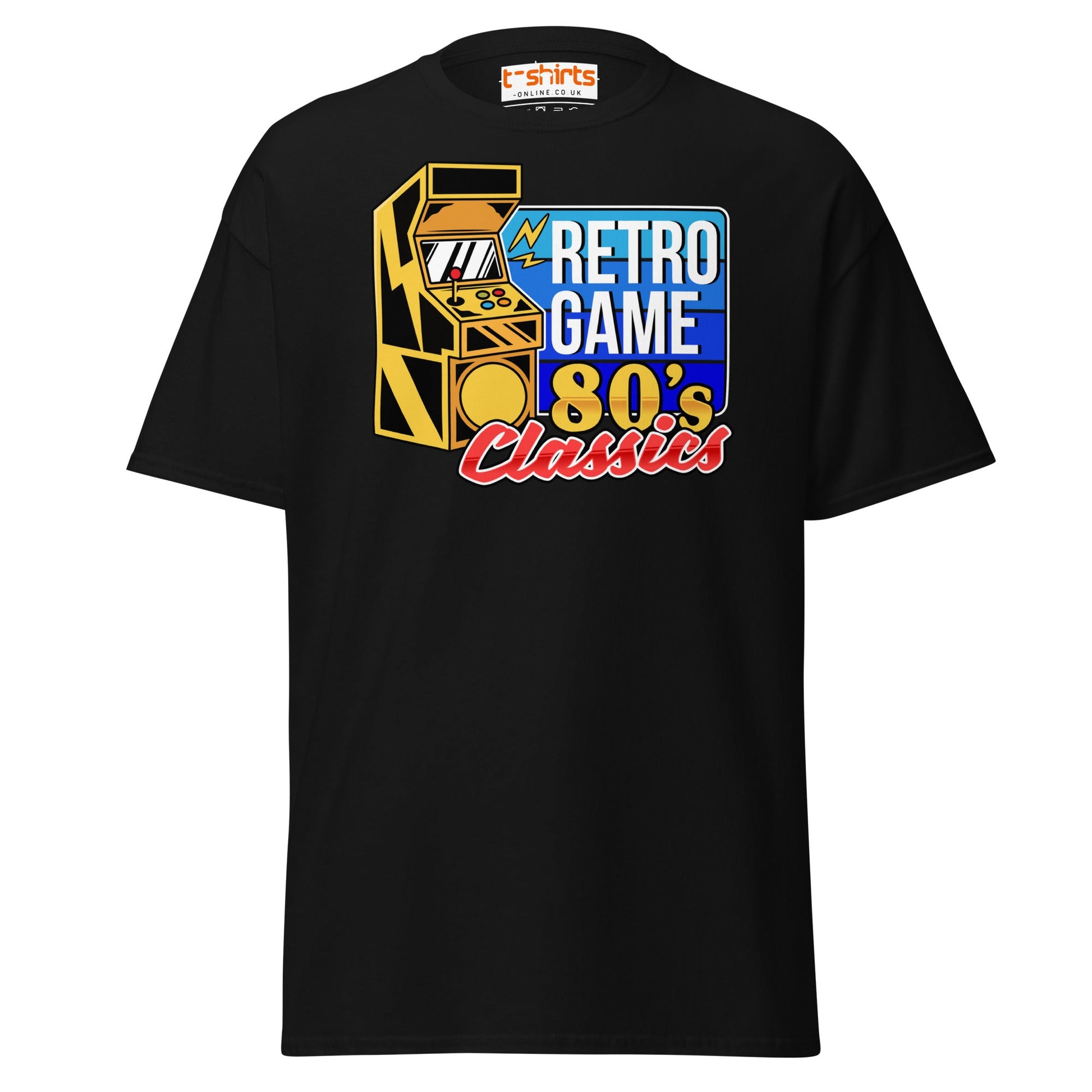 Retro Game 80’s Classics T-Shirt | Vintage Arcade Tee - Black - T-Shirts Online