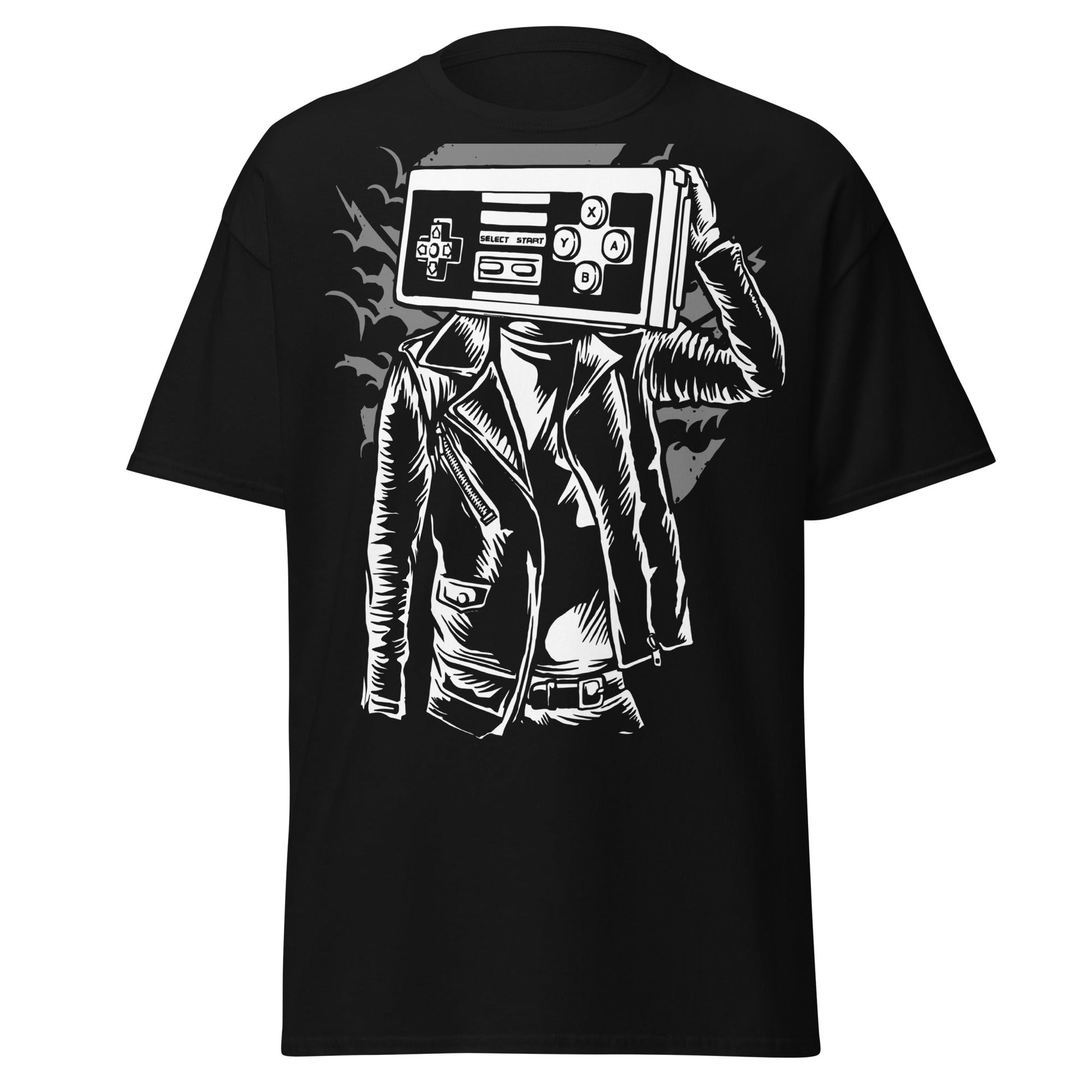 Retro Gamer Controller Head T-Shirt - Streetwear Rocker - S - T-Shirts Online