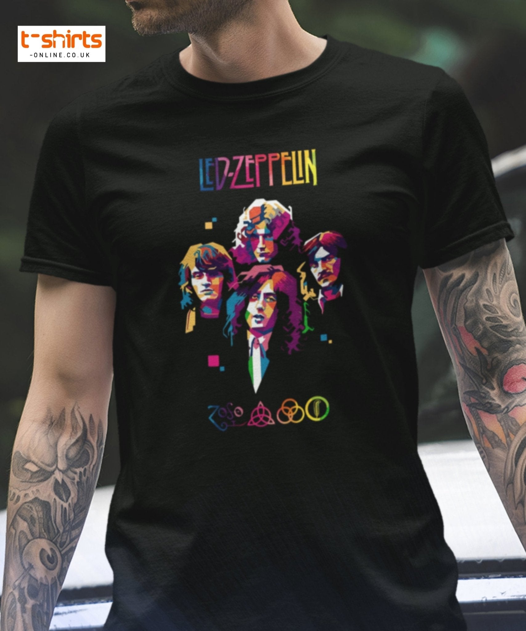 Retro Rock Band Pop Art T-Shirt - Maroon - T-Shirts Online