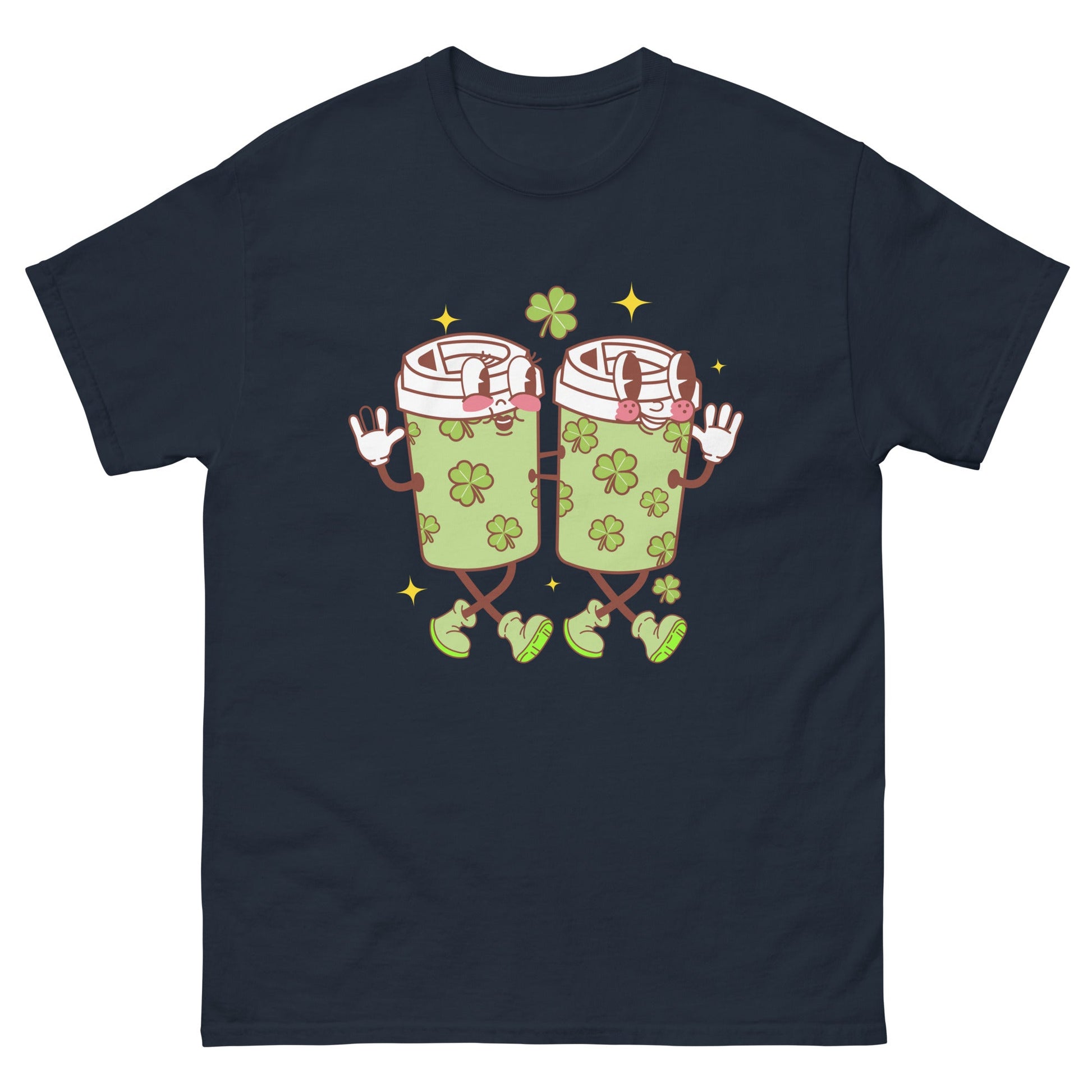 Retro St Pat's | St Patrick's Day T-Shirt - Navy - T-Shirts Online