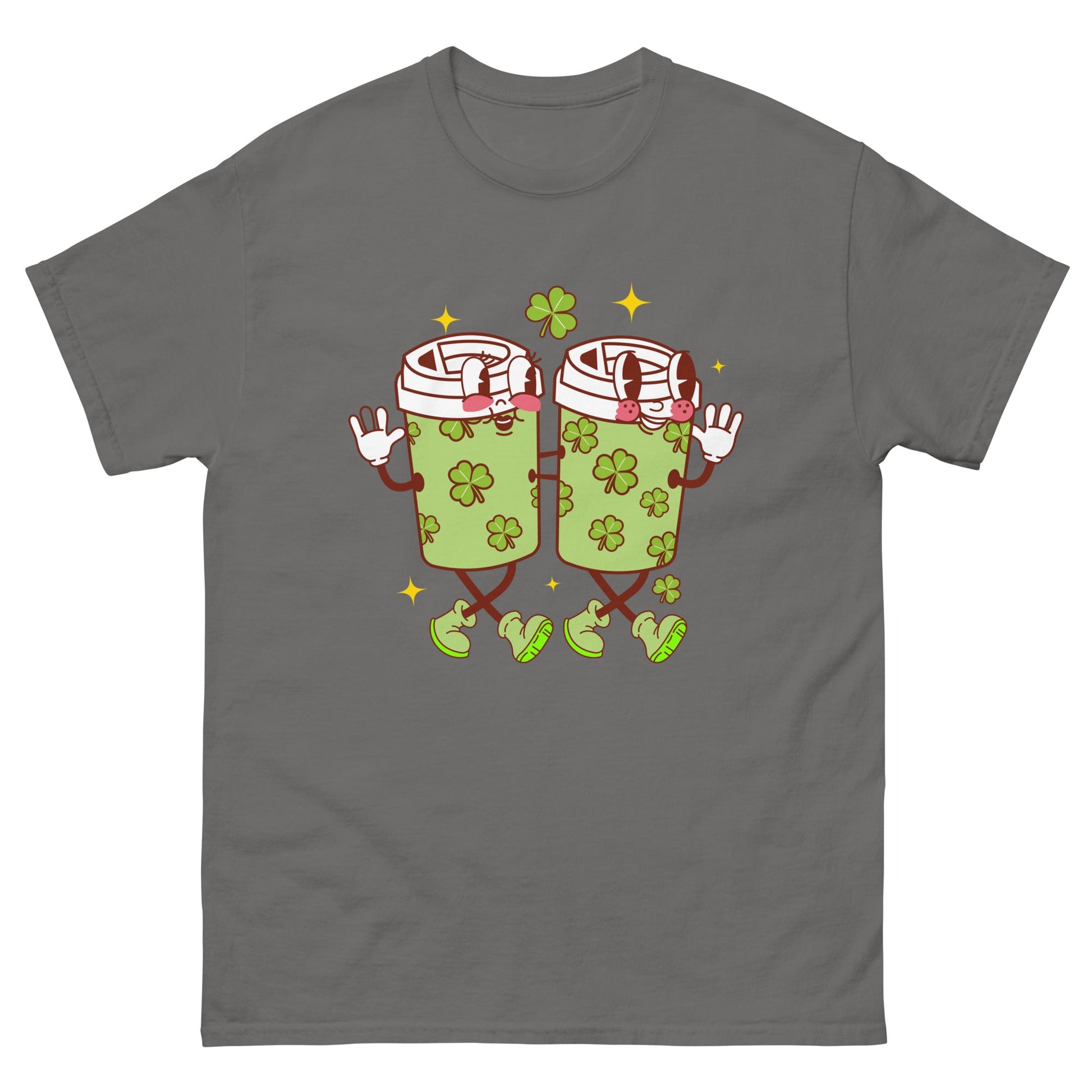 Retro St Pat's | St Patrick's Day T-Shirt - Charcoal - T-Shirts Online