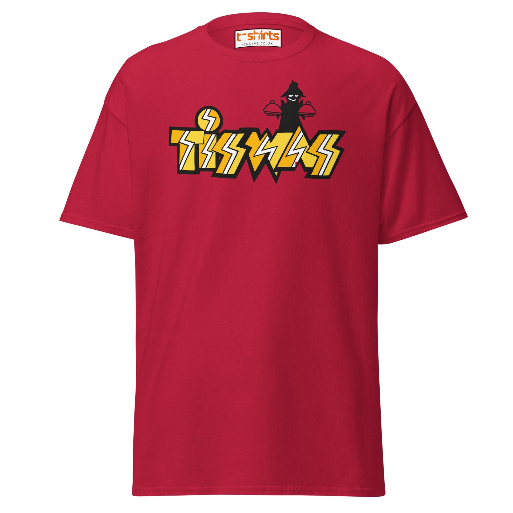 Retro Tiswas Logo T-Shirt – 80s UK TV Nostalgia Tee - Cardinal - T-Shirts Online