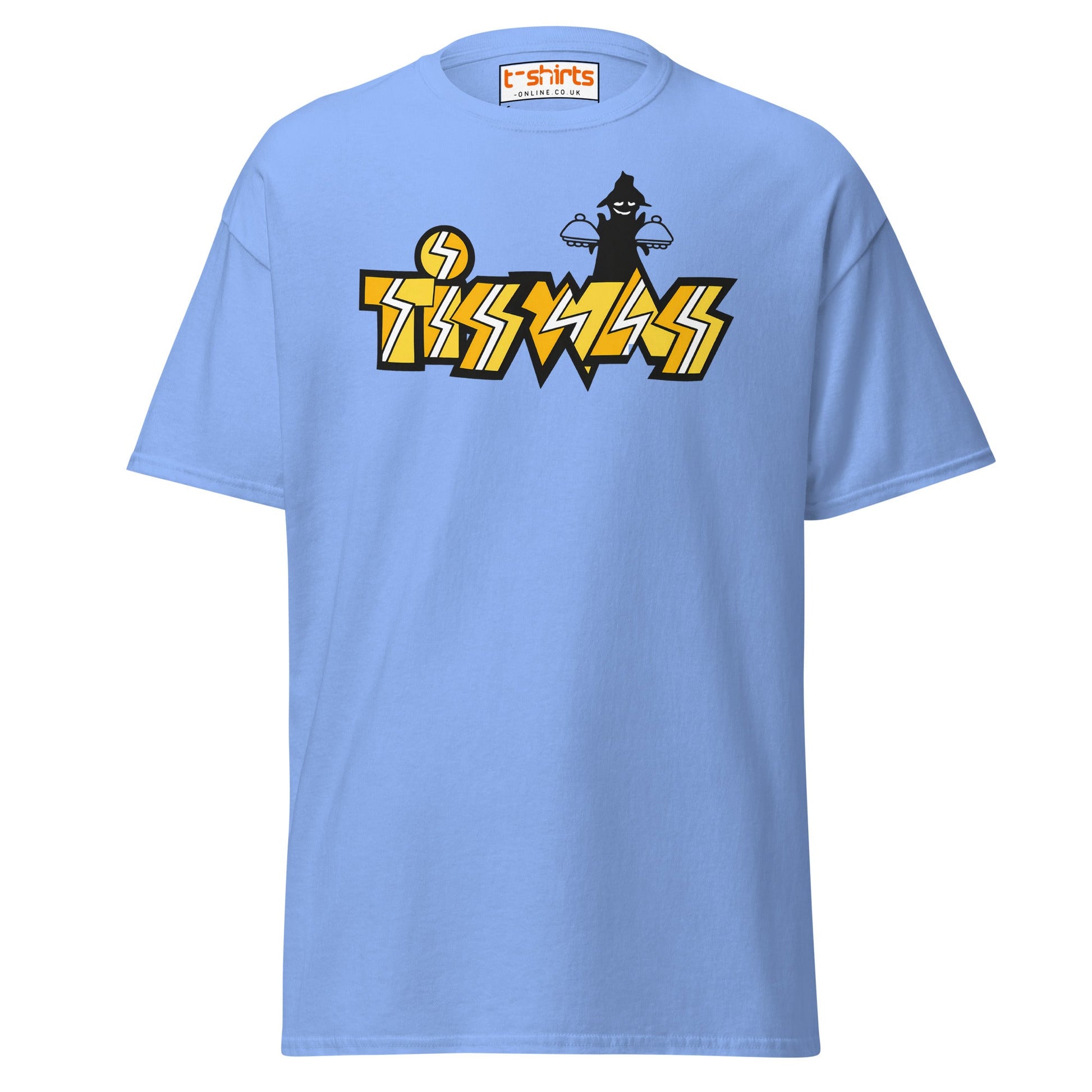 Retro Tiswas Logo T-Shirt – 80s UK TV Nostalgia Tee - Carolina Blue - T-Shirts Online