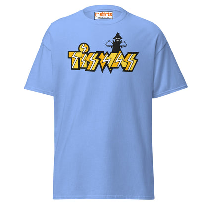 Retro Tiswas Logo T-Shirt – 80s UK TV Nostalgia Tee - Carolina Blue - T-Shirts Online
