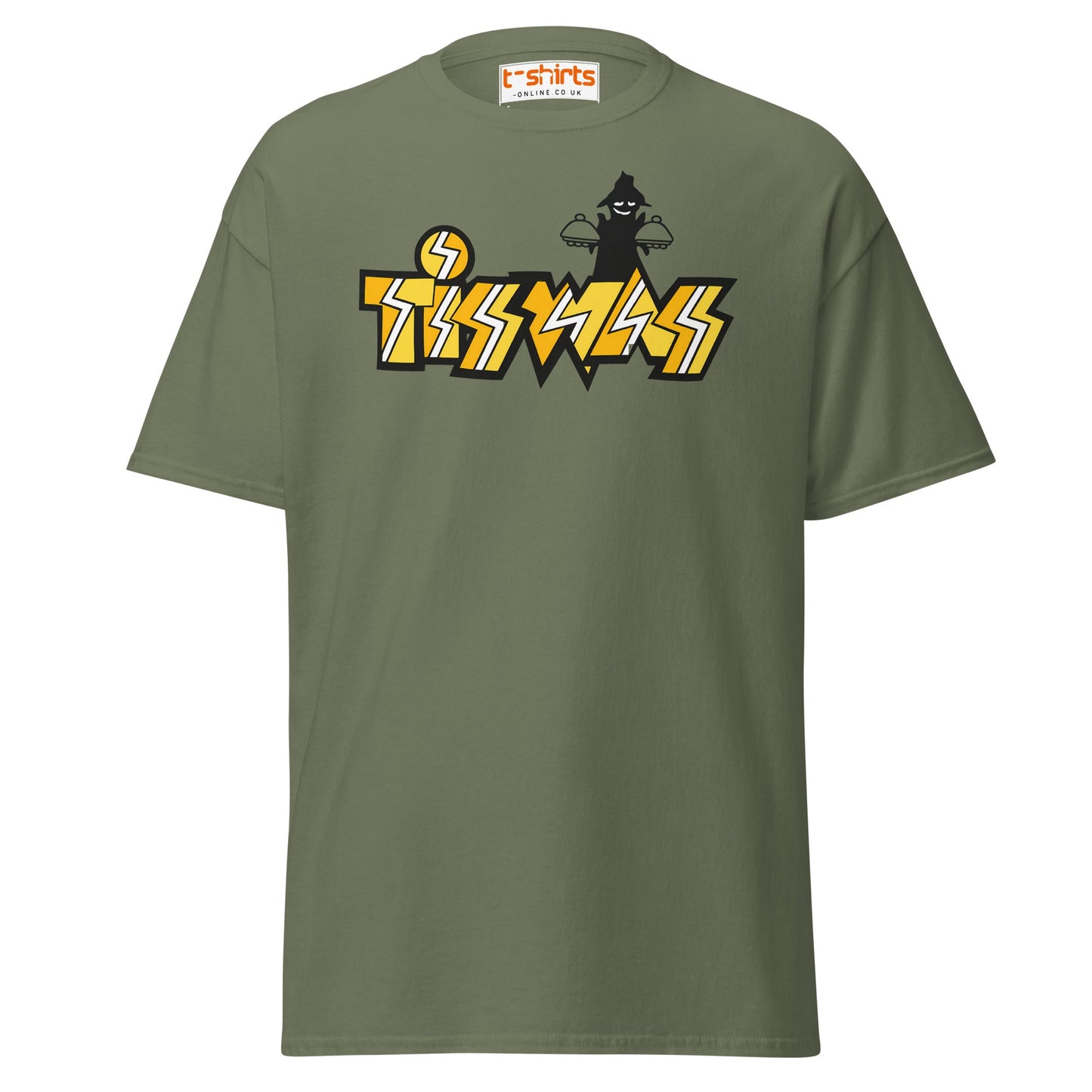 Retro Tiswas Logo T-Shirt – 80s UK TV Nostalgia Tee - Military Green - T-Shirts Online