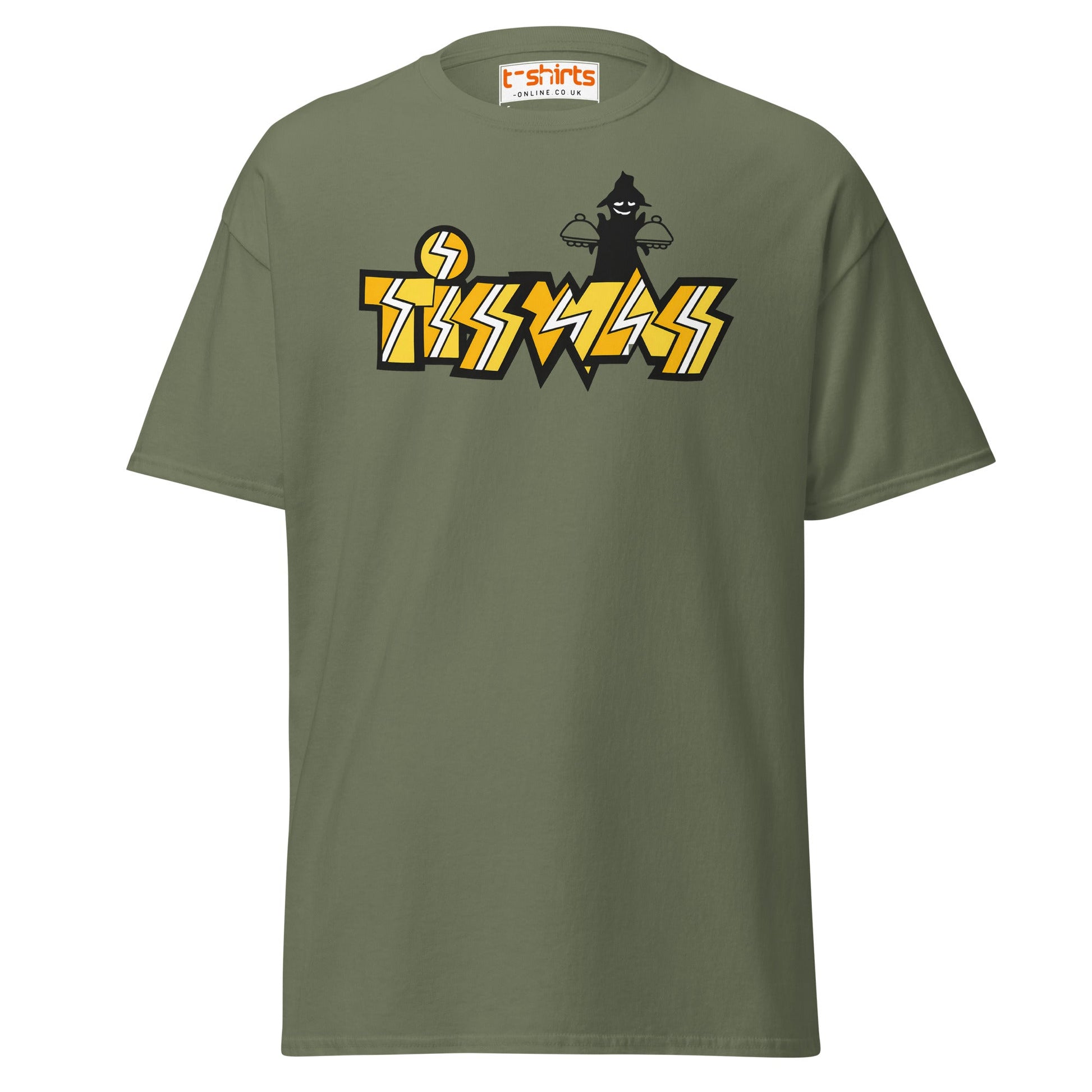 Retro Tiswas Logo T-Shirt – 80s UK TV Nostalgia Tee - Military Green - T-Shirts Online