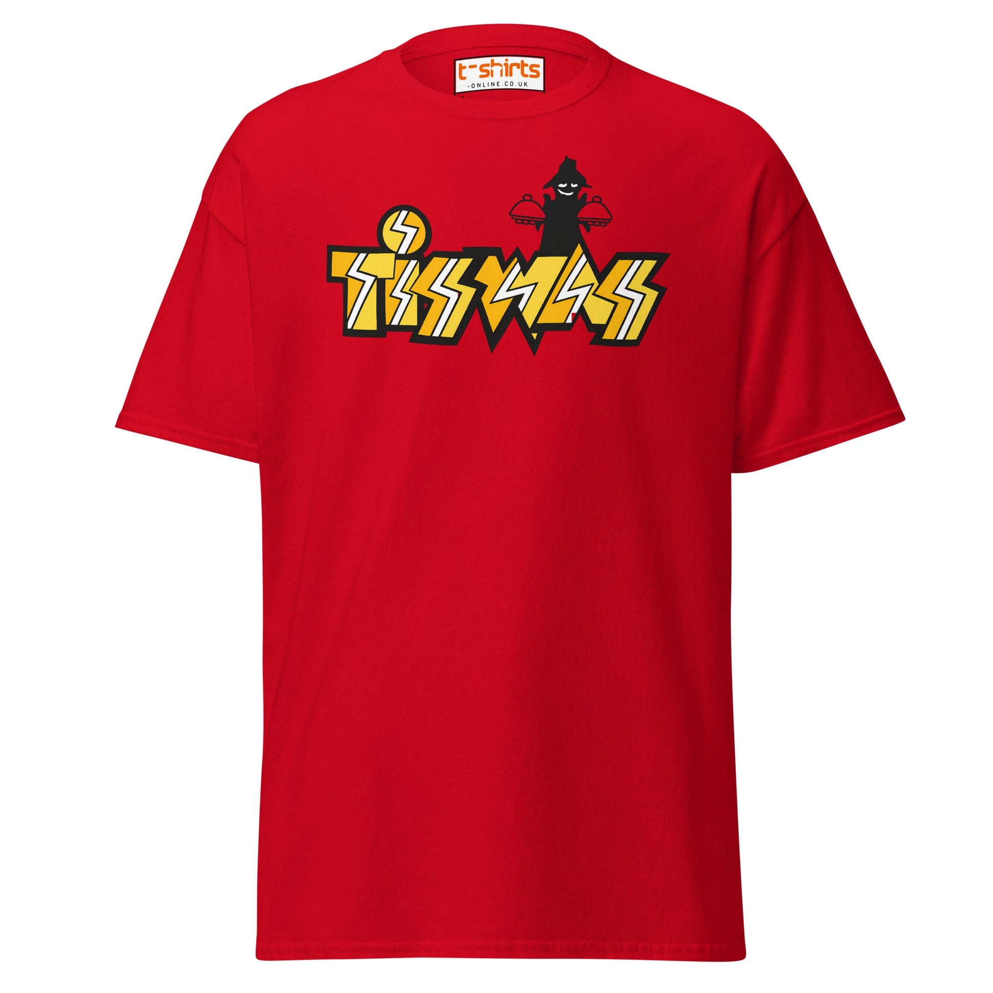 Retro Tiswas Logo T-Shirt – 80s UK TV Nostalgia Tee - Red - T-Shirts Online