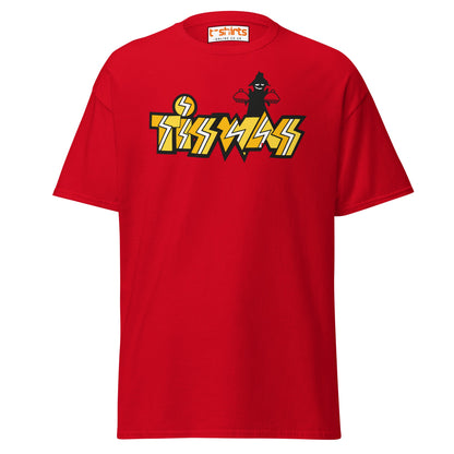 Retro Tiswas Logo T-Shirt – 80s UK TV Nostalgia Tee - Red - T-Shirts Online
