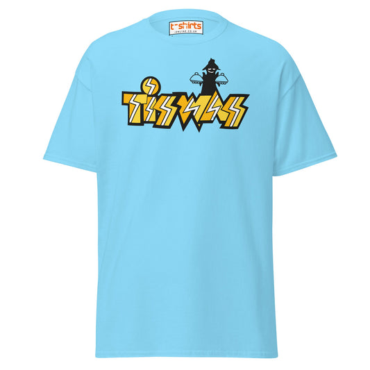 Retro Tiswas Logo T-Shirt – 80s UK TV Nostalgia Tee - Sky - T-Shirts Online