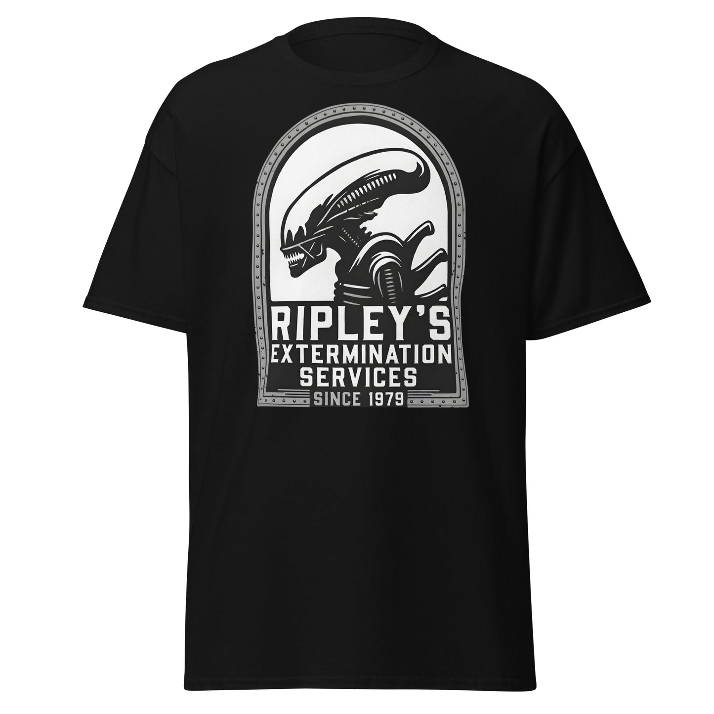 Ripley's Extermination Services T-Shirt - Parody Alien Fan Gear - Black - T-Shirts Online
