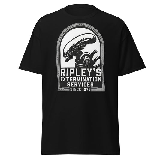 Ripley's Extermination Services T-Shirt - Parody Alien Fan Gear - Black - T-Shirts Online