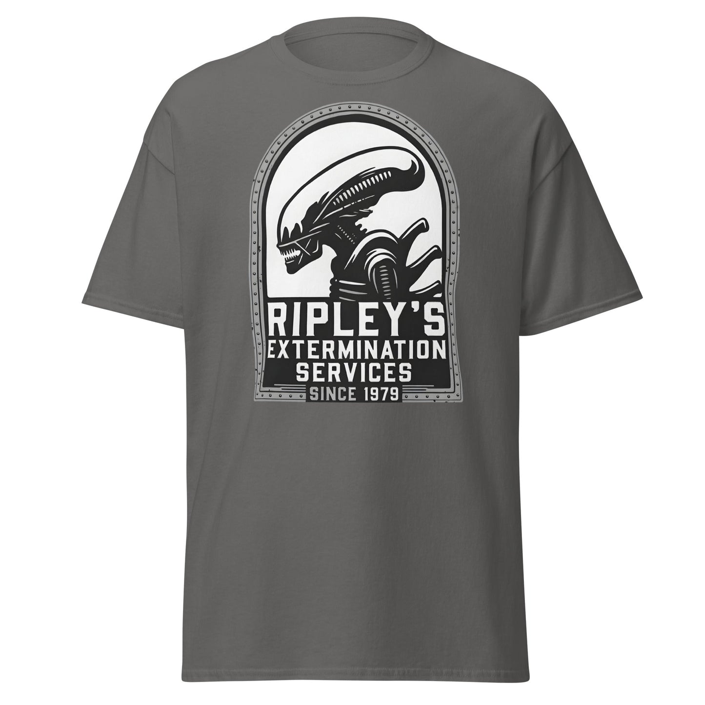 Ripley's Extermination Services T-Shirt - Parody Alien Fan Gear - Charcoal - T-Shirts Online
