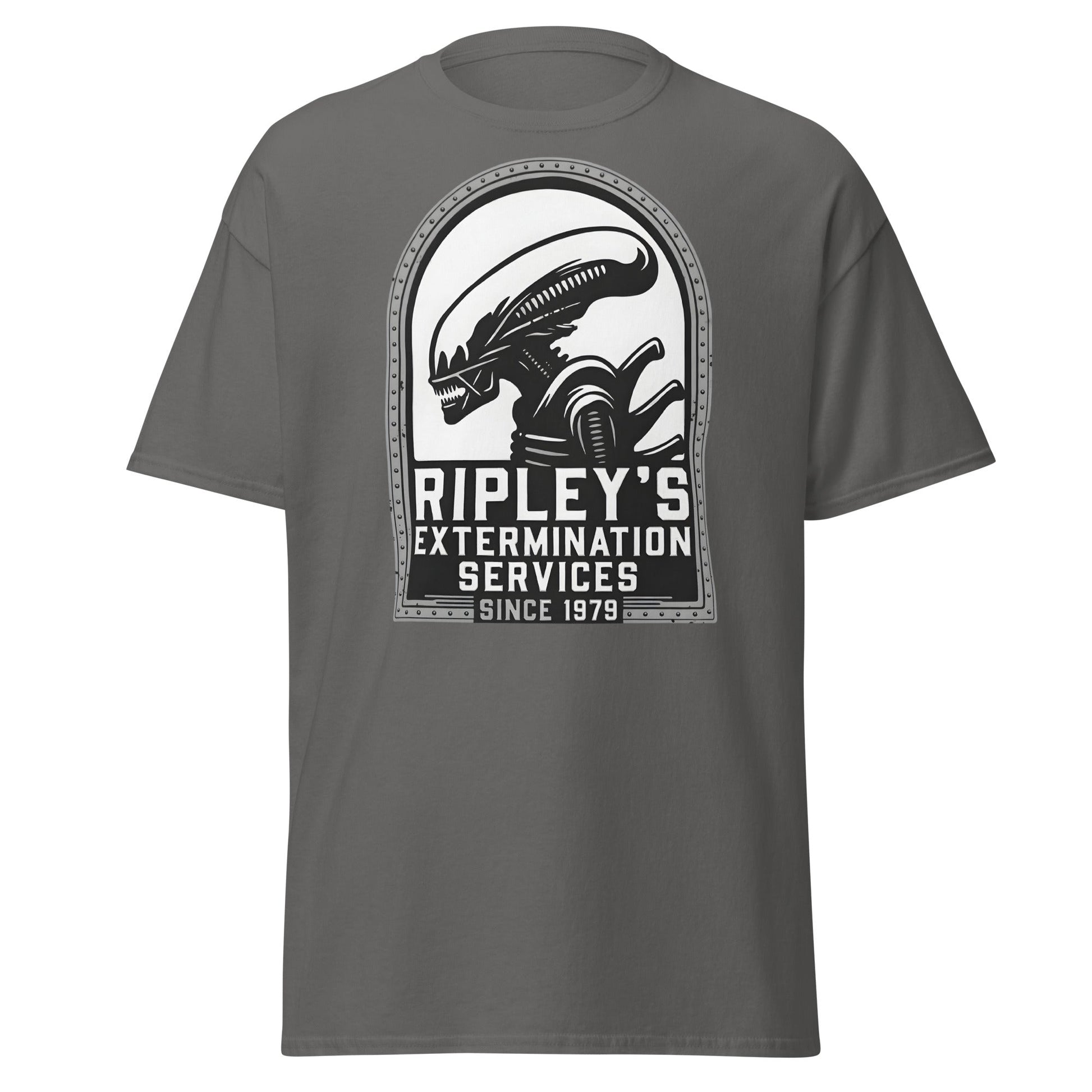 Ripley's Extermination Services T-Shirt - Parody Alien Fan Gear - Charcoal - T-Shirts Online