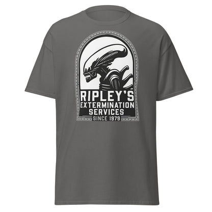 Ripley's Extermination Services T-Shirt - Parody Alien Fan Gear - Charcoal - T-Shirts Online