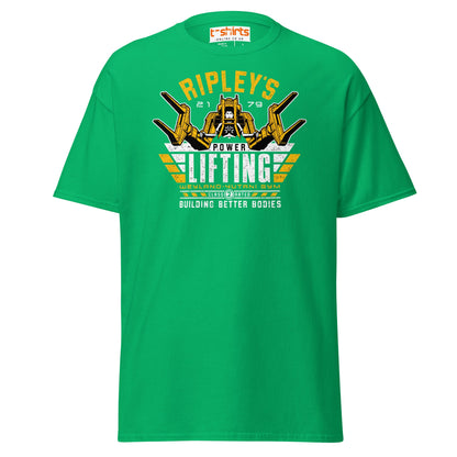 Ripley’s Power Lifting T-Shirt | Funny Sci - Fi Gym Tee - Irish Green - T-Shirts Online