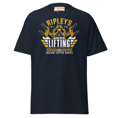 Ripley’s Power Lifting T-Shirt | Funny Sci - Fi Gym Tee - Navy - T-Shirts Online