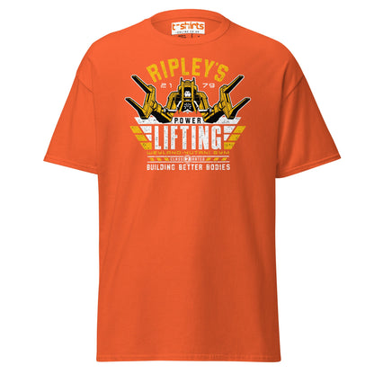 Ripley’s Power Lifting T-Shirt | Funny Sci - Fi Gym Tee - Orange - T-Shirts Online