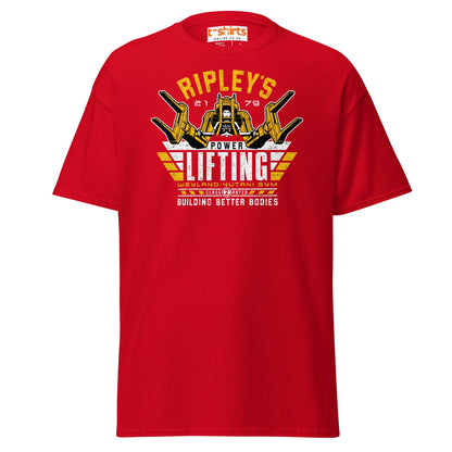 Ripley’s Power Lifting T-Shirt | Funny Sci - Fi Gym Tee - Red - T-Shirts Online