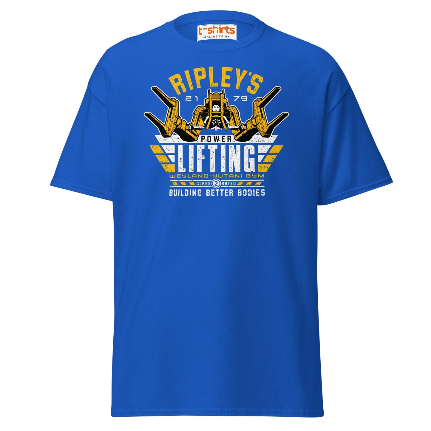 Ripley’s Power Lifting T-Shirt | Funny Sci - Fi Gym Tee - Royal - T-Shirts Online