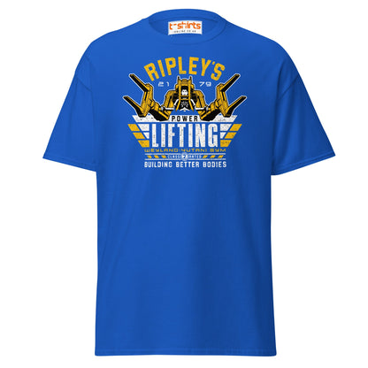 Ripley’s Power Lifting T-Shirt | Funny Sci - Fi Gym Tee - Royal - T-Shirts Online