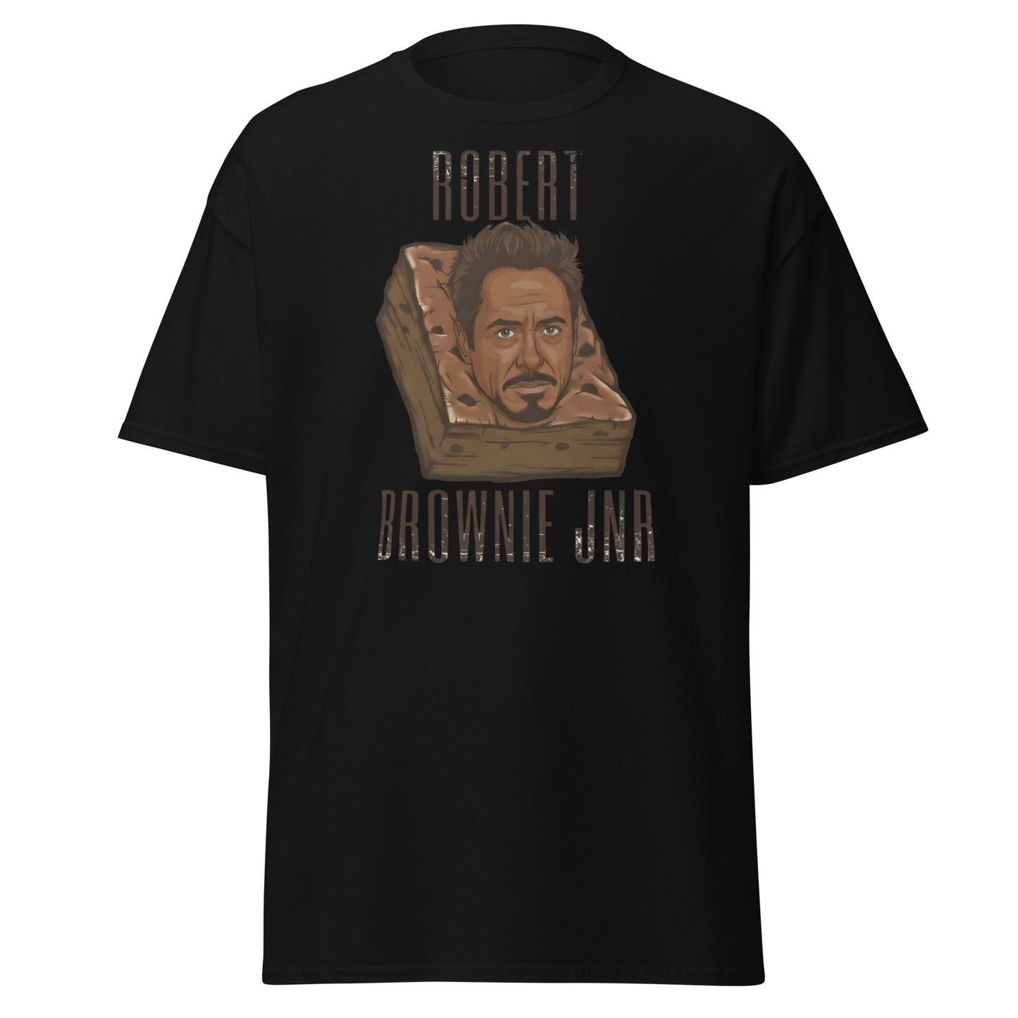 Robert Brownie Jnr T-Shirt | Funny Celebrity Pun Graphic Tee - Black - T-Shirts Online