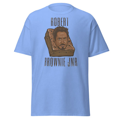 Robert Brownie Jnr T-Shirt | Funny Celebrity Pun Graphic Tee - Carolina Blue - T-Shirts Online