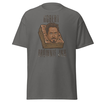 Robert Brownie Jnr T-Shirt | Funny Celebrity Pun Graphic Tee - Charcoal - T-Shirts Online