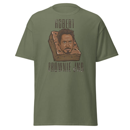 Robert Brownie Jnr T-Shirt | Funny Celebrity Pun Graphic Tee - Military Green - T-Shirts Online