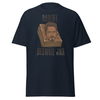 Robert Brownie Jnr T-Shirt | Funny Celebrity Pun Graphic Tee - Navy - T-Shirts Online