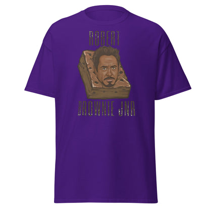 Robert Brownie Jnr T-Shirt | Funny Celebrity Pun Graphic Tee - Purple - T-Shirts Online