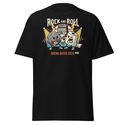 Rock and Roll Arena Dates 2024 Pun T-Shirt - Black - T-Shirts Online