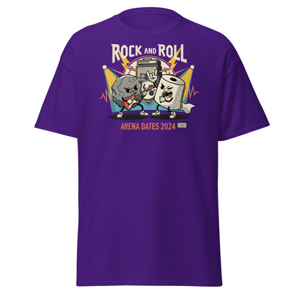 Rock and Roll Arena Dates 2024 Pun T-Shirt - Purple - T-Shirts Online