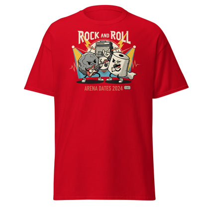 Rock and Roll Arena Dates 2024 Pun T-Shirt - Red - T-Shirts Online